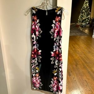 White House Black Market black floral dress. Tags on. Never worn. Size 0